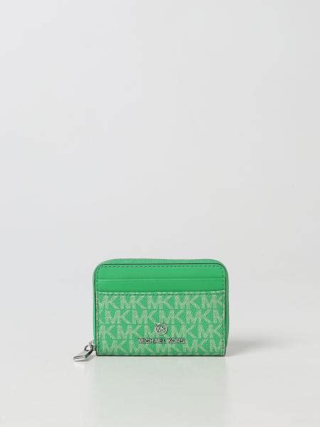 michael kors jewel green wallet|Michael Kors wristlet wallet outlet.